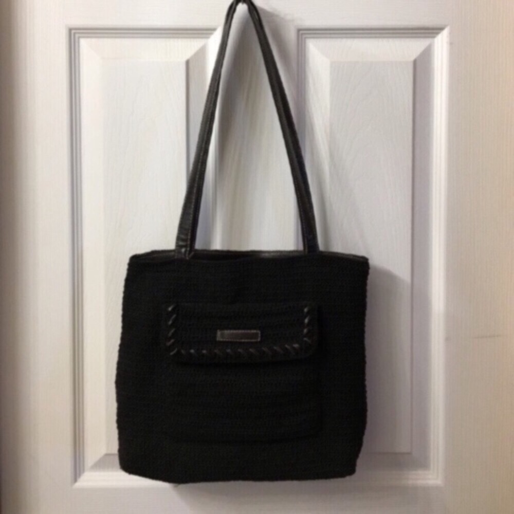 Black Retro Crochet Bag